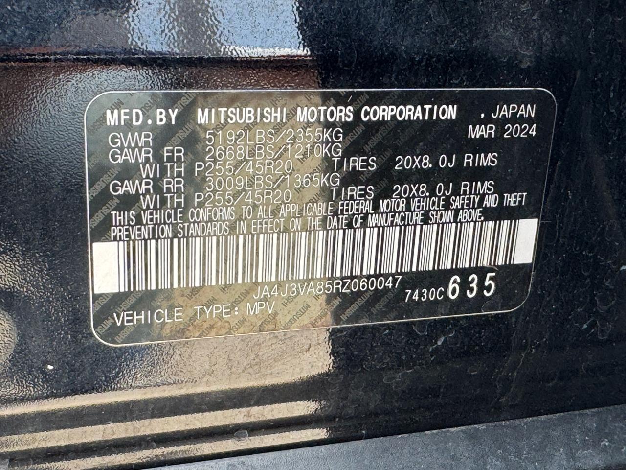 Mitsubishi Outlander SE FWD 2024
