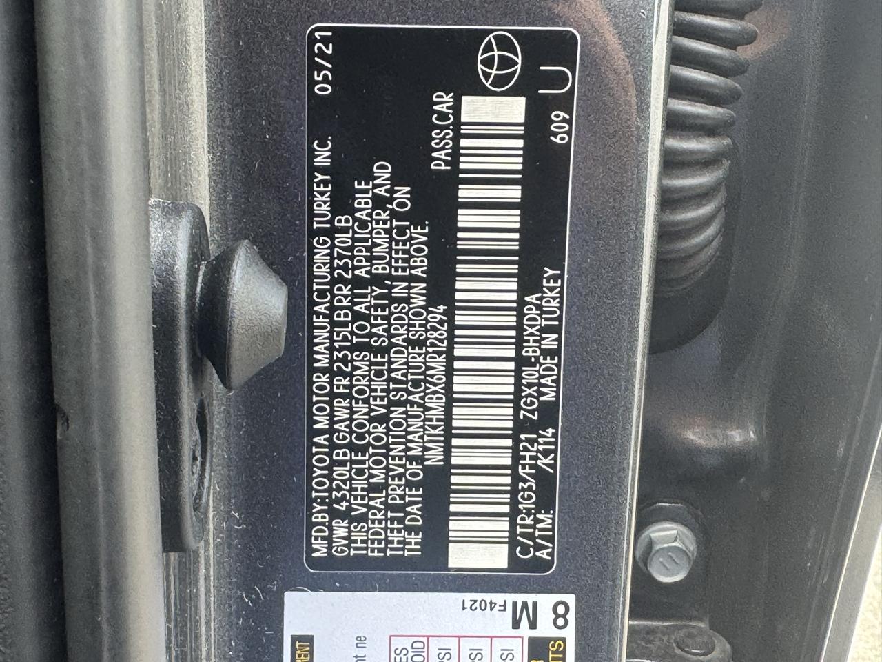 Toyota C-HR Nightshade FWD (Natl) 2021