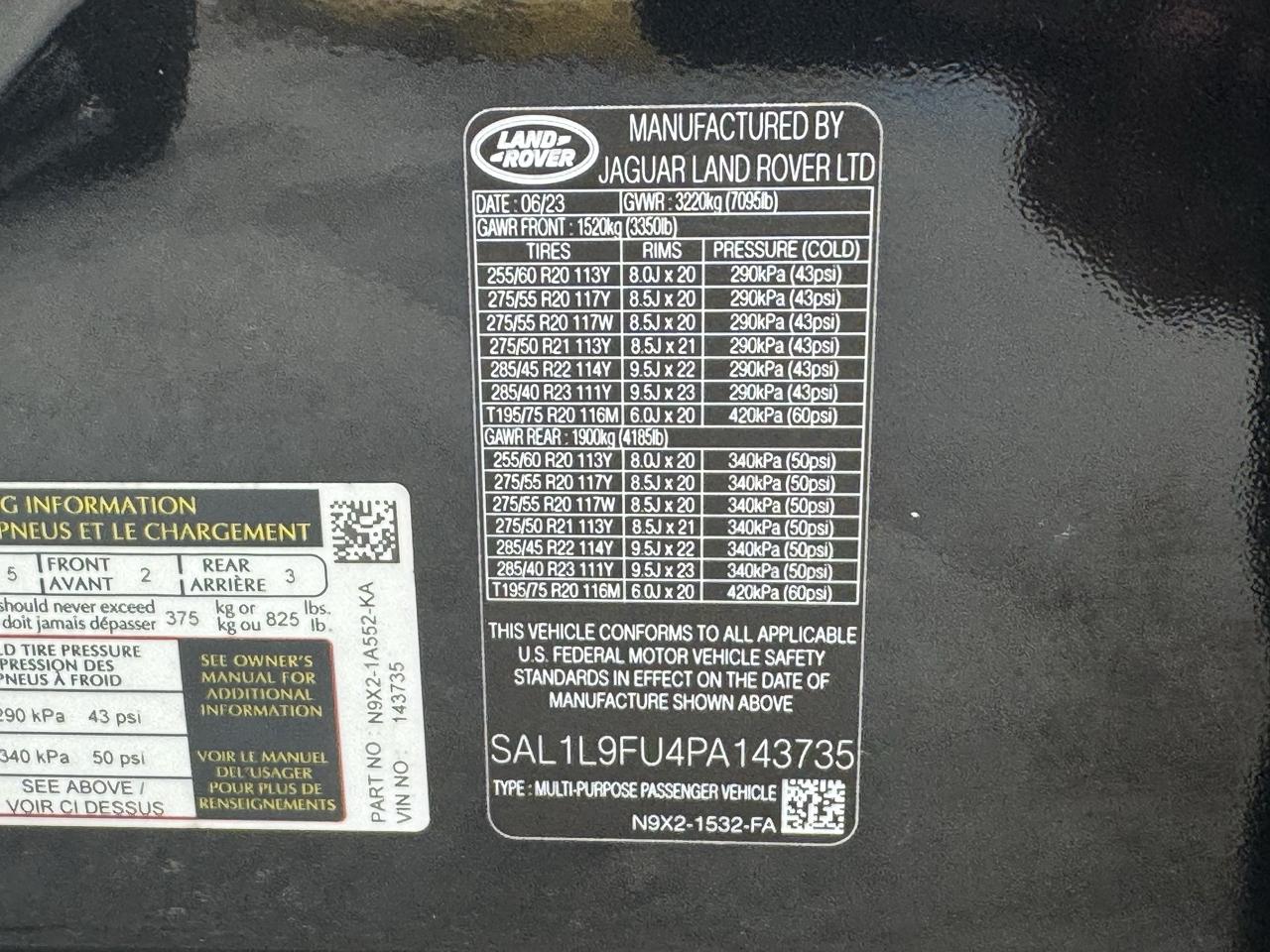 Land Rover Range Rover Sport P400 SE Dynamic 2023
