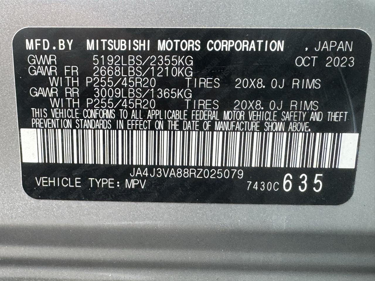 Mitsubishi Outlander SE FWD 2024