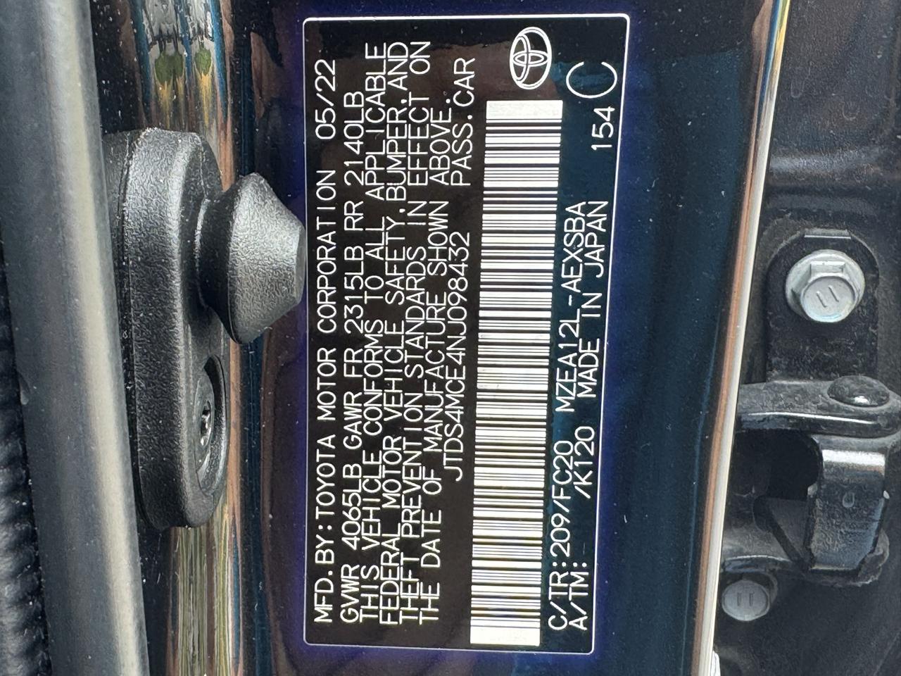 Toyota Corolla SE Nightshade CVT (Natl) 2022