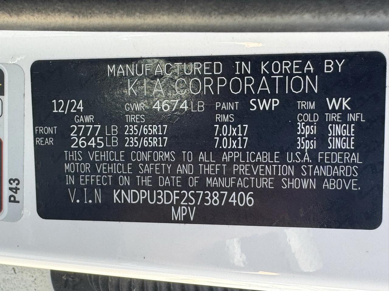 Kia Sportage LX FWD 2025