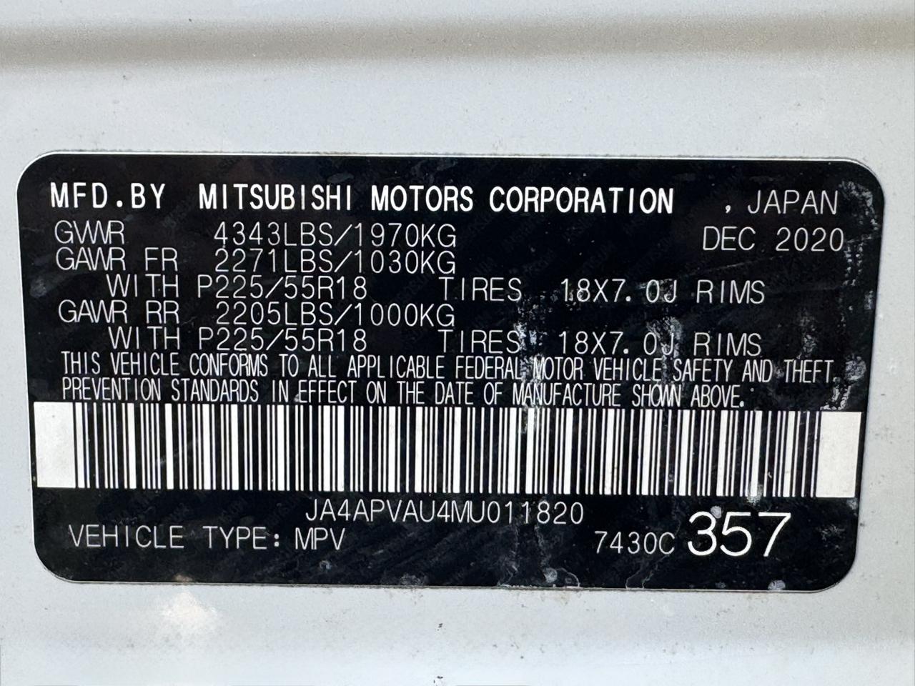 Mitsubishi Outlander Sport SE 2.0 CVT 2021