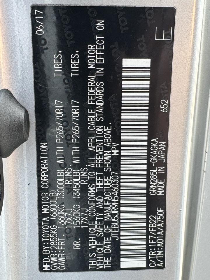 Toyota 4Runner TRD Off Road Premium 4WD (Natl) 2017