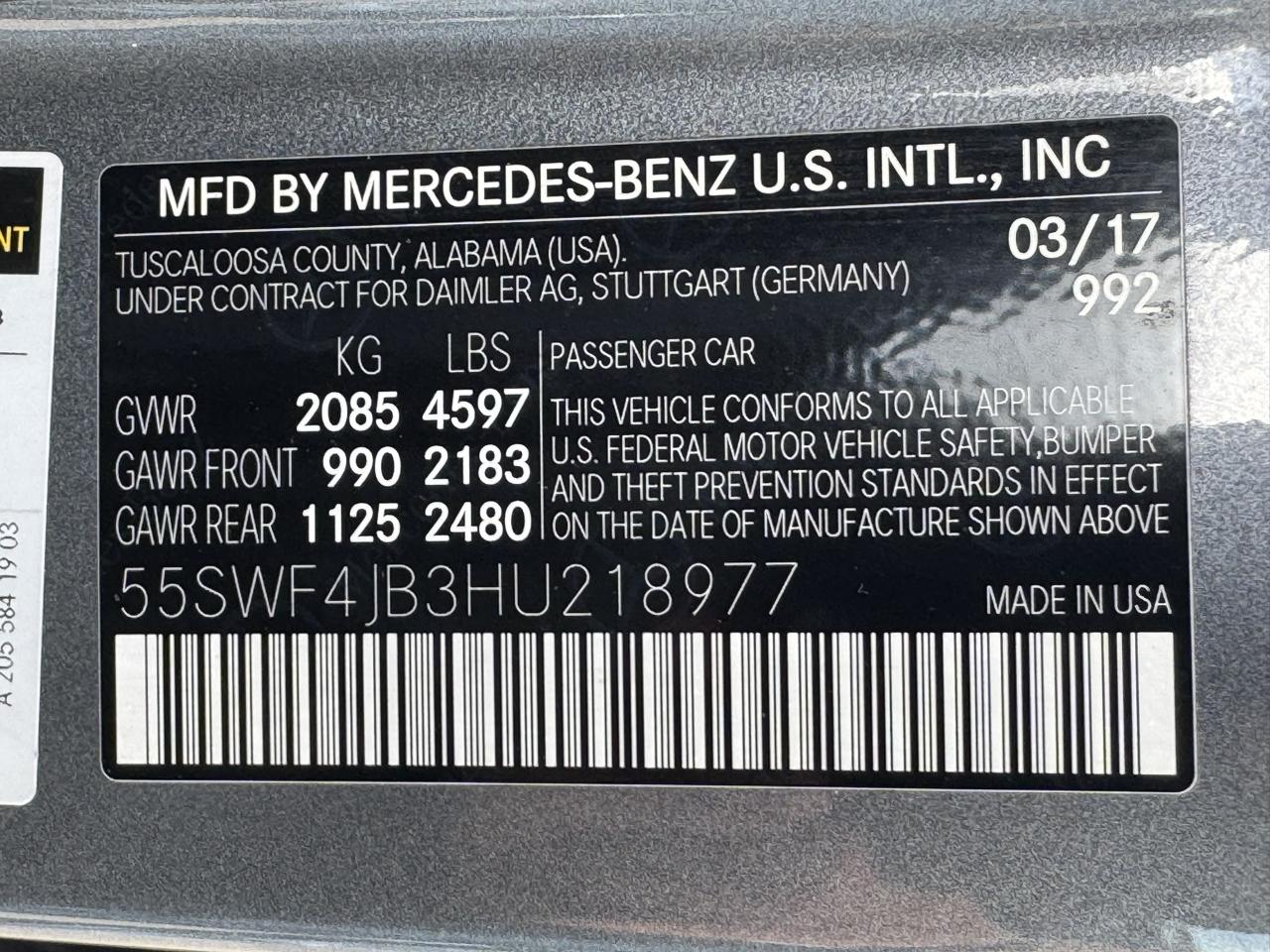 Mercedes-Benz C-Class C 300 Sedan 2017