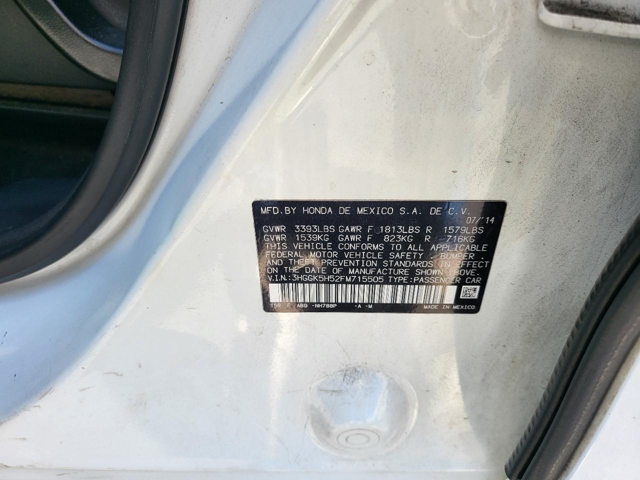 Honda Fit 5dr HB CVT LX 2015