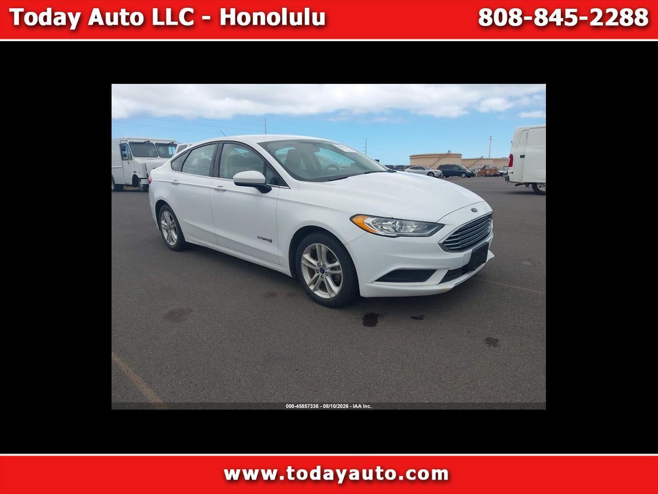 2018 Ford Fusion Hybrid S FWD