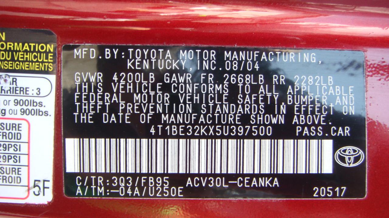 Toyota Camry LE 2005