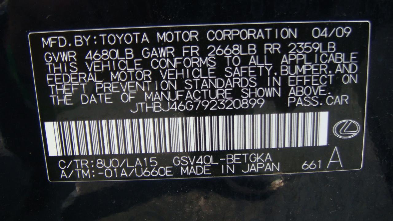 Lexus ES 350 Sedan 2009