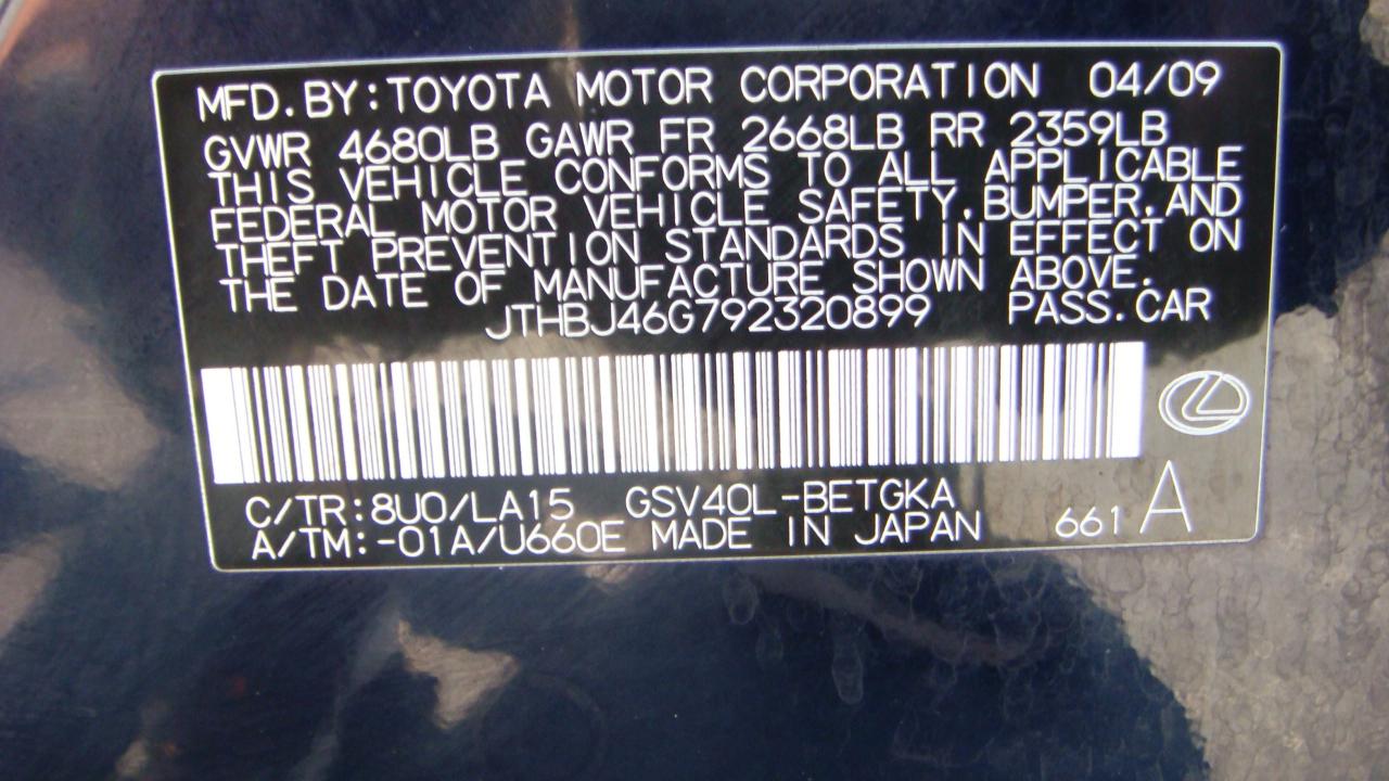 Lexus ES 350 Sedan 2009