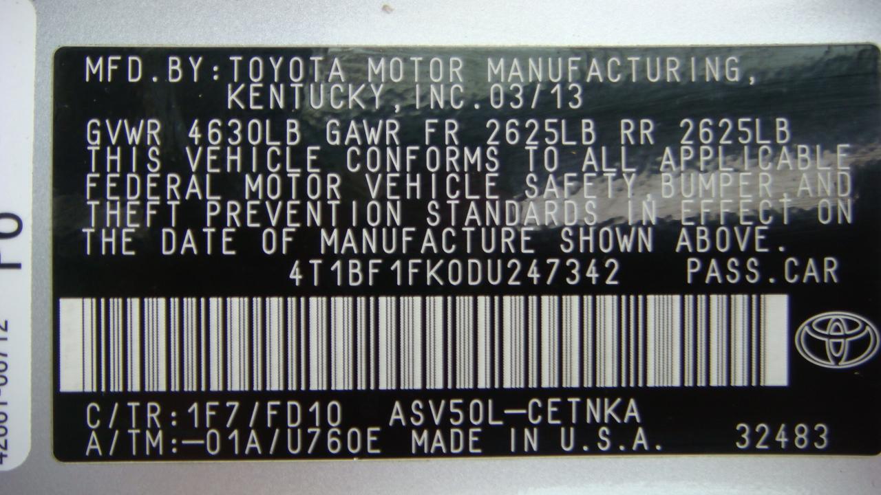Toyota Camry XLE 2013