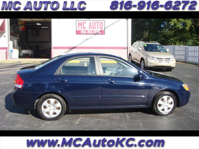 Blue 2007 Kia Spectra Sedan Front-Wheel Drive Automatic