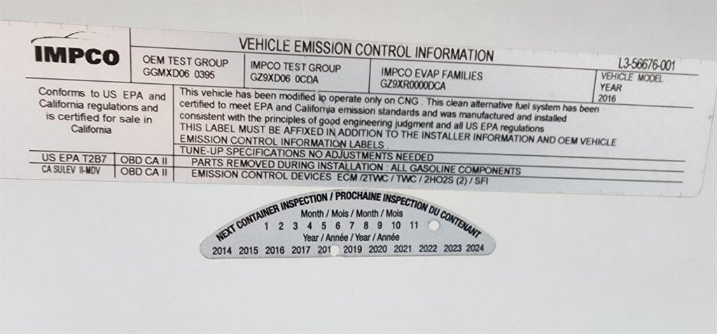 GMC Savana Cargo Van RWD 2500 135" 2016