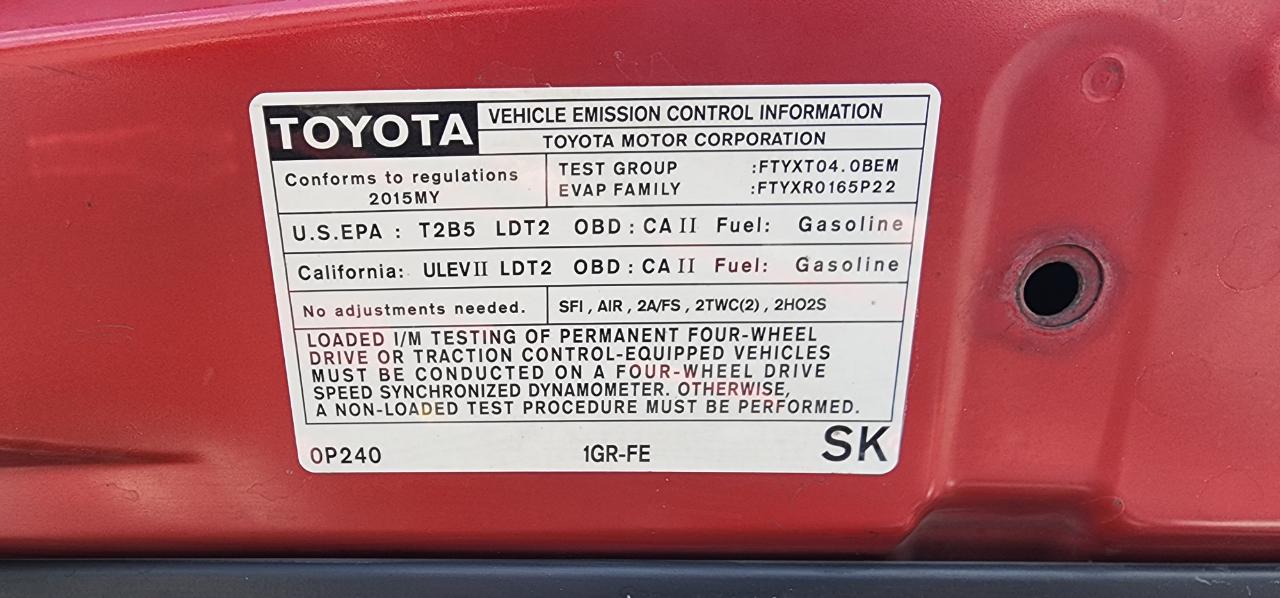 Toyota Tacoma 2WD Double Cab V6 AT TRD Sport (Natl) 2015