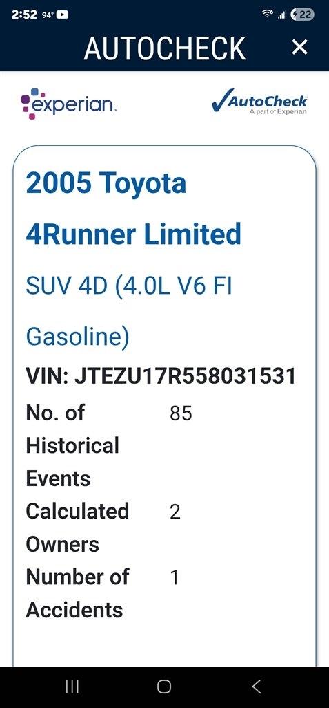 Toyota 4Runner  2005