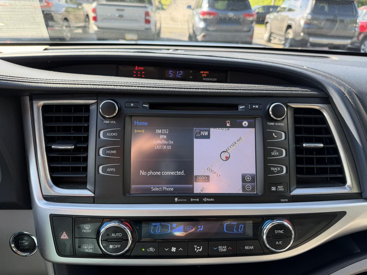 Toyota Highlander XLE V6 AWD (Natl) 2018