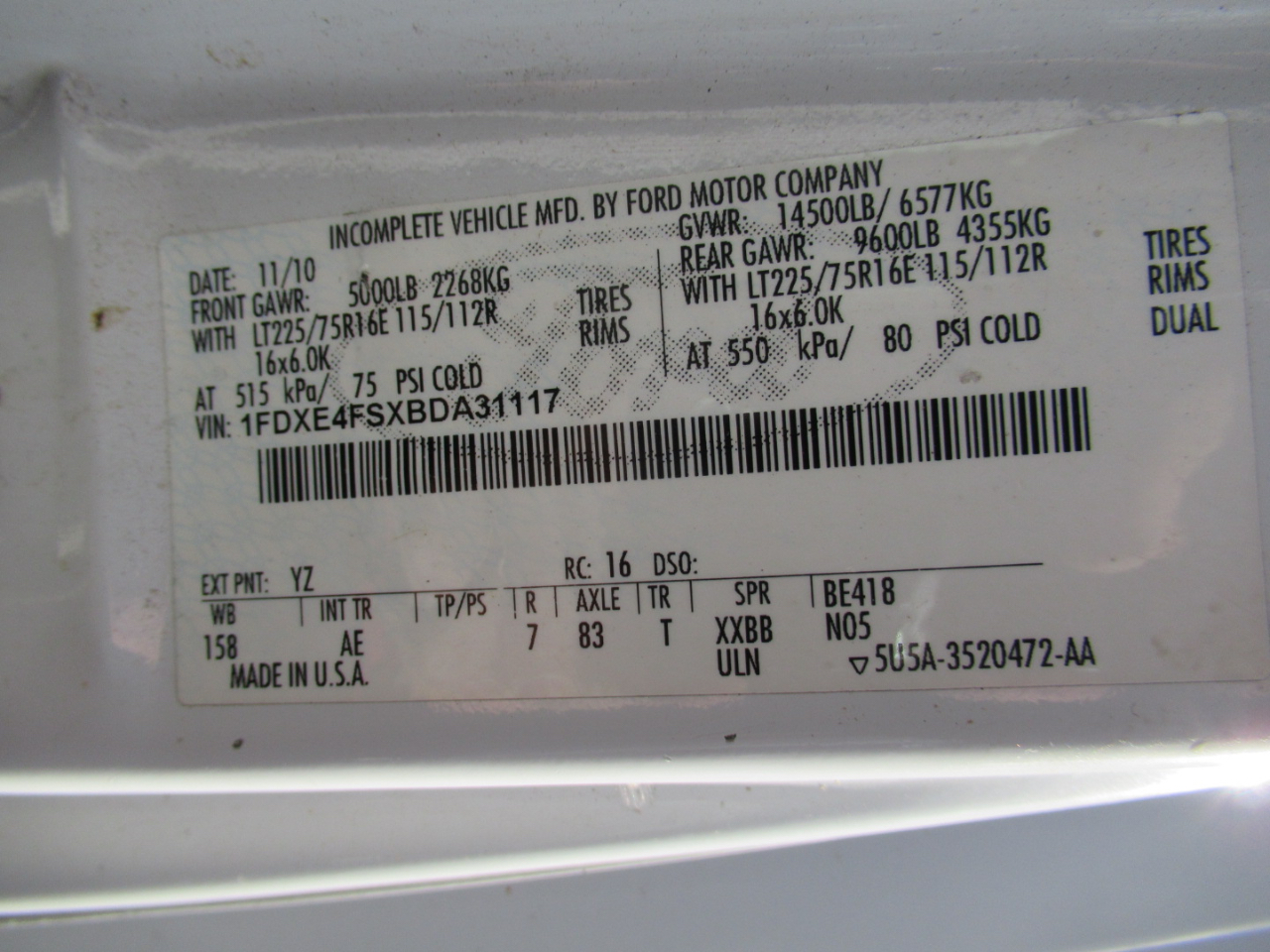 Ford Econoline E450 2011