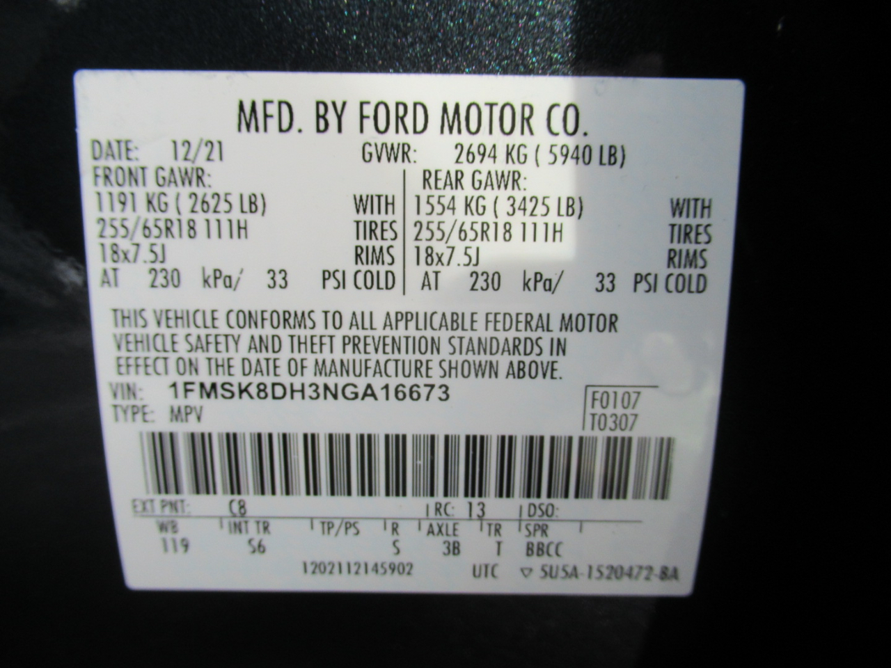 Ford Explorer XLT AWD 2022