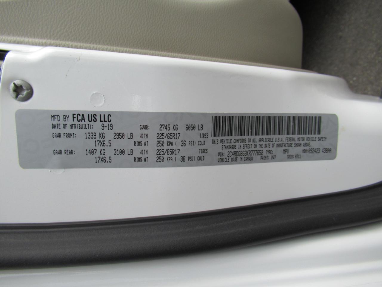 Dodge Grand Caravan SE 2019