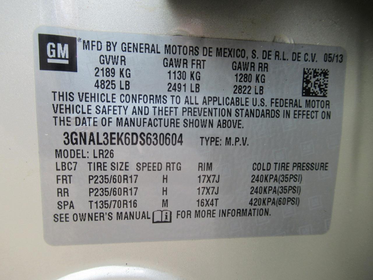 Chevrolet Captiva Sport 1LT FWD 2013