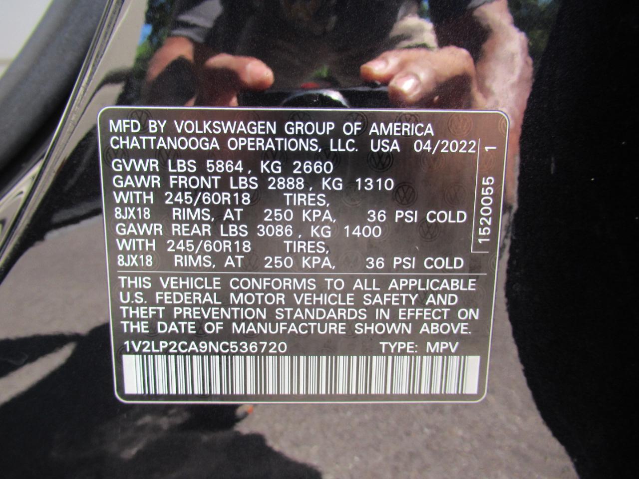 Volkswagen Atlas SE 4MOTION 2022