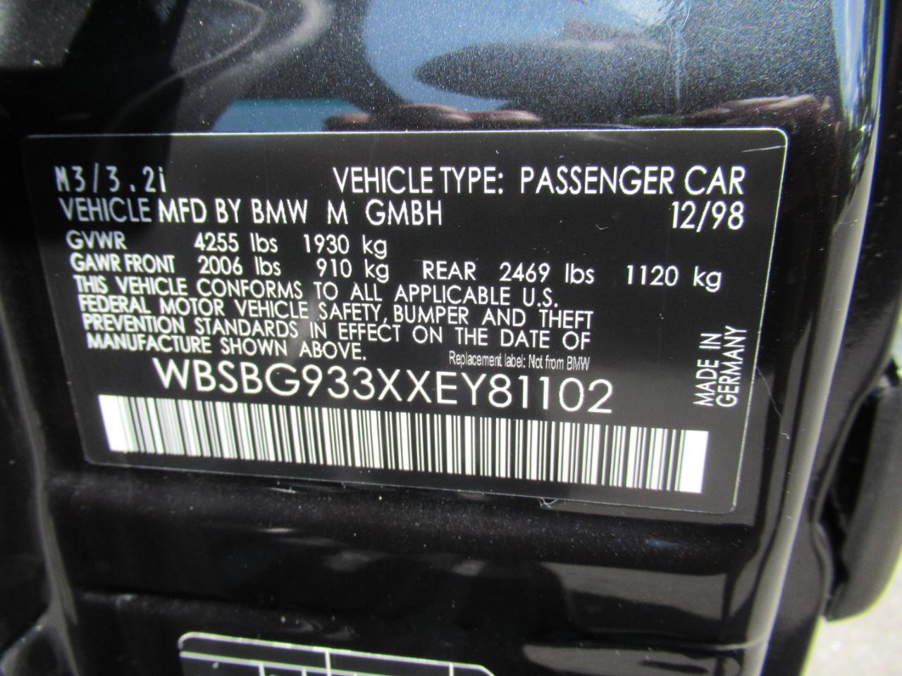 BMW M3 Coupe 1999