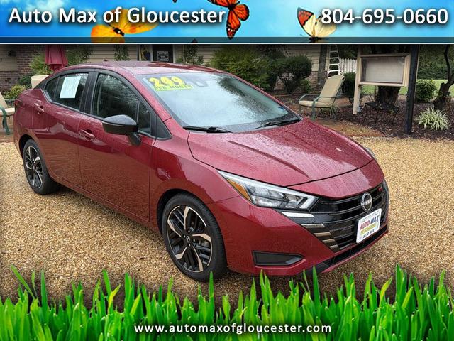 Red 2024 Nissan Versa Sedan Front-Wheel Drive Continuously Variable Transmission