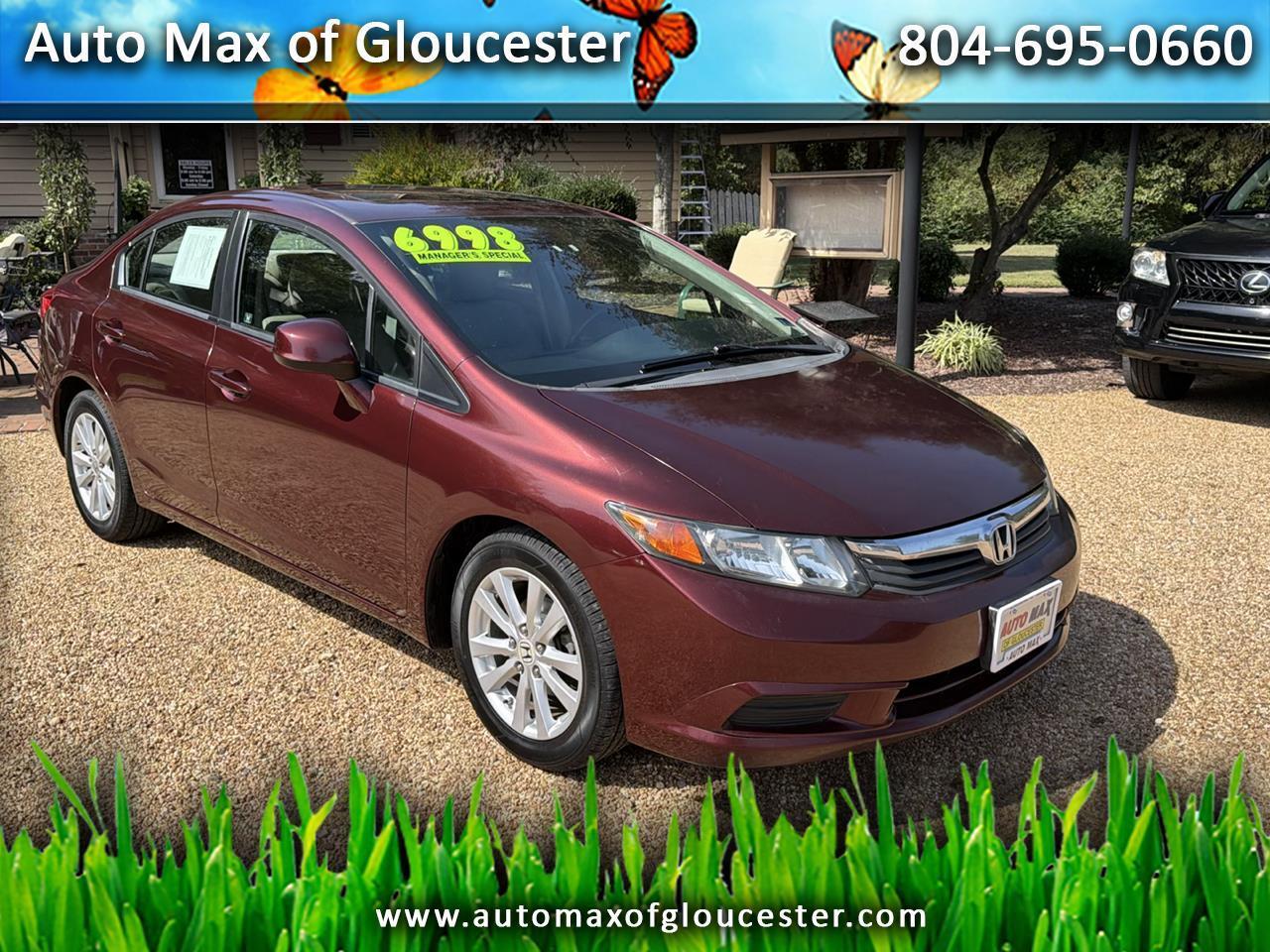 2012 Honda Civic Sdn 4dr Auto EX-L