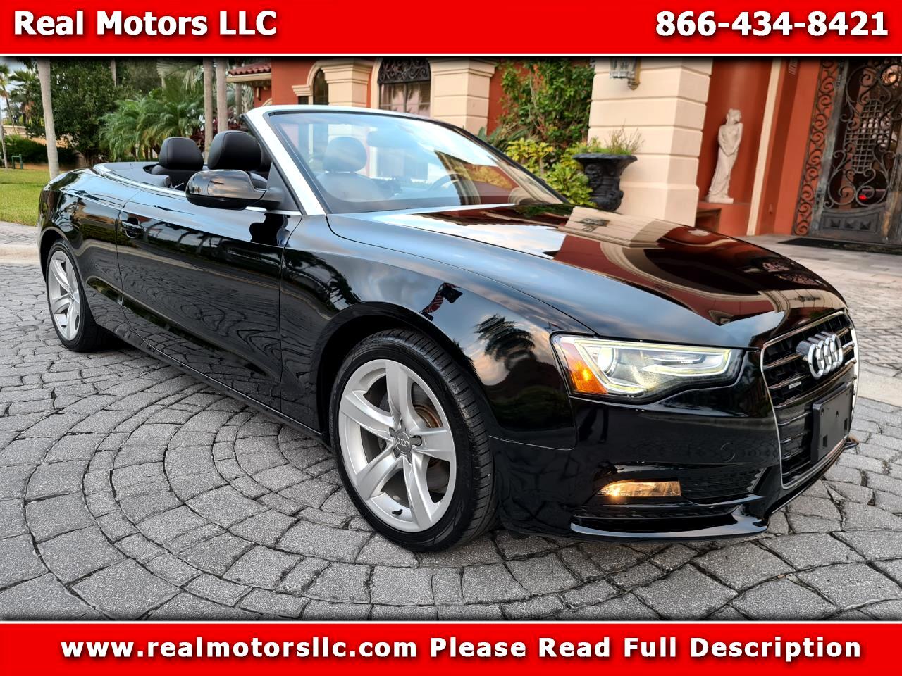 Used 15 Audi A5 2 0t Premium Cabriolet Quattro For Sale In Clearwater Fl Real Motors Llc
