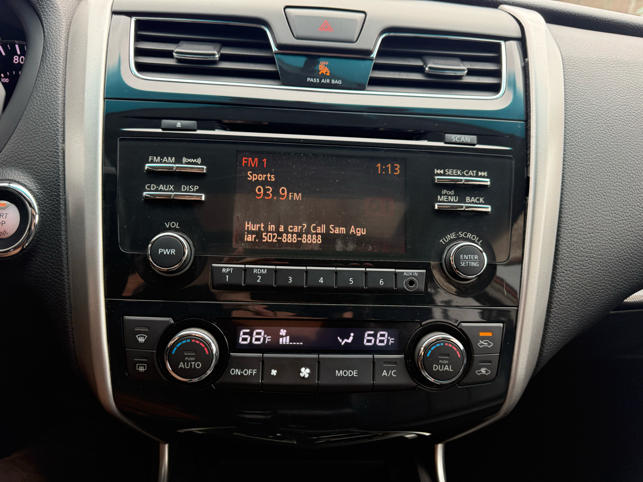 Nissan Altima 4dr Sdn V6 3.5 SL 2013