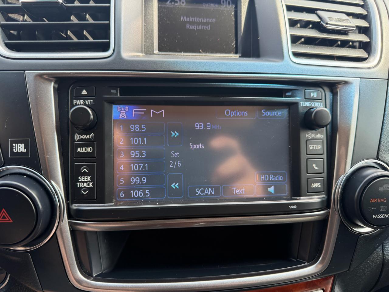 Toyota Highlander 4WD 4dr V6 Limited (Natl) 2013