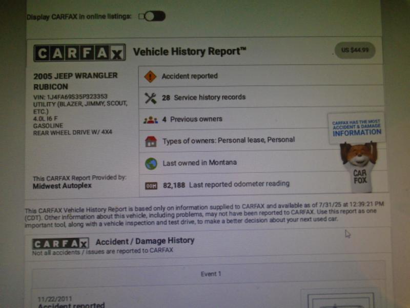 Jeep Wrangler 4WD 2dr Rubicon 2005