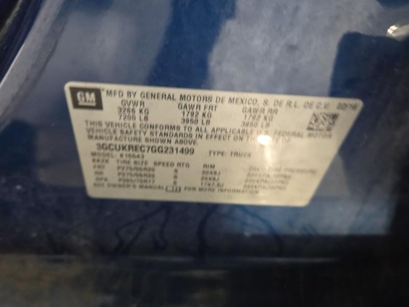 Chevrolet Silverado 1500 LT Crew Cab Long Box 4WD 2016