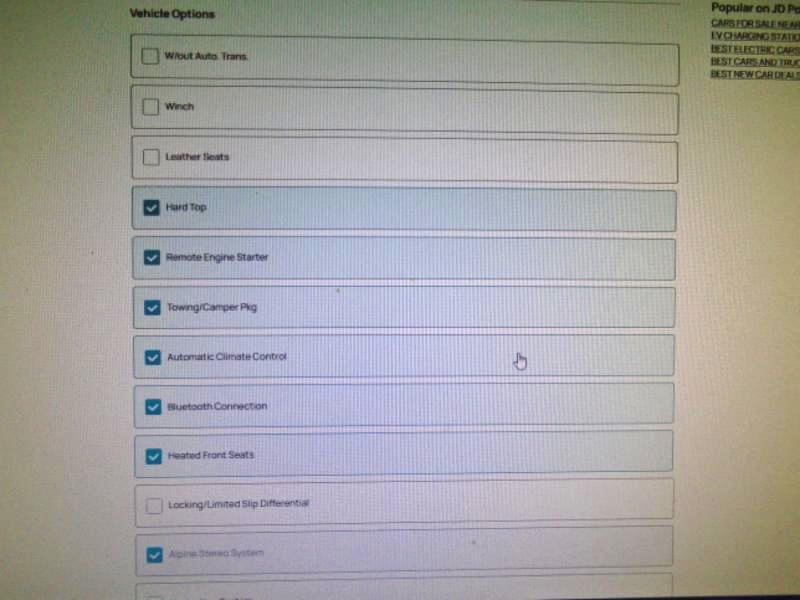 Jeep Wrangler Sahara 2D SUV 4WD 2014