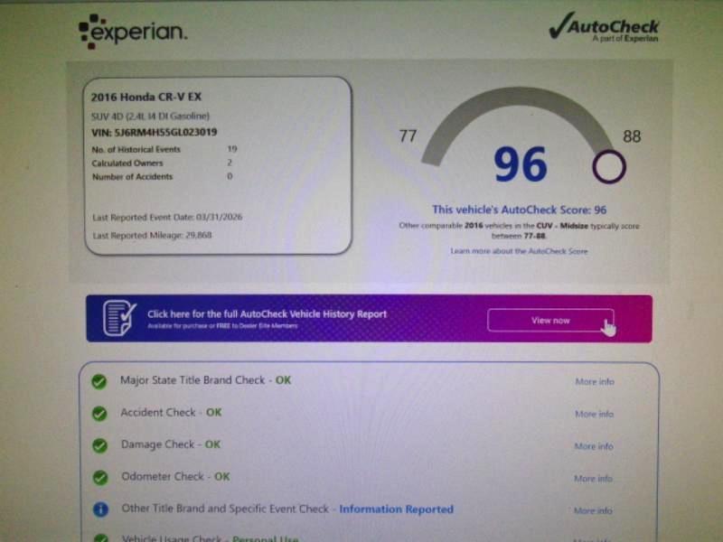 Honda CR-V EX AWD 2016