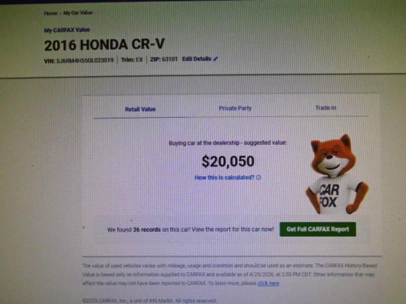 Honda CR-V EX AWD 2016