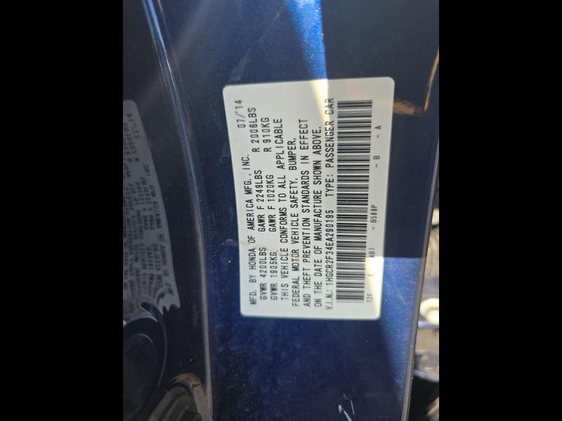 Honda Accord LX sedan 2014