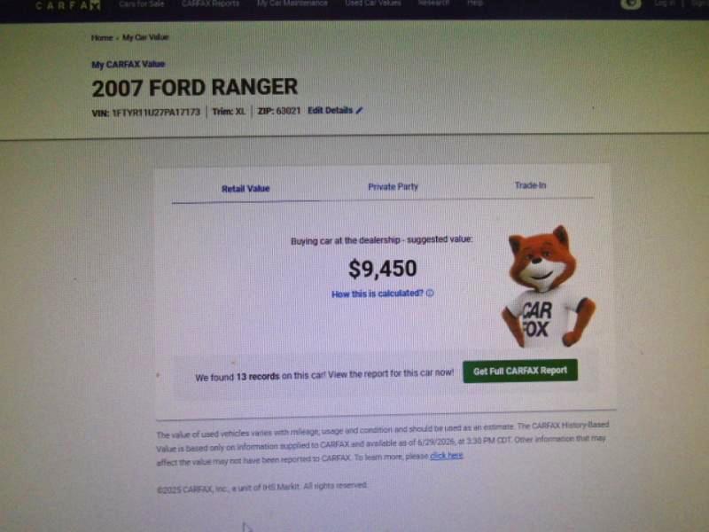 Ford Ranger XL 4WD 2007