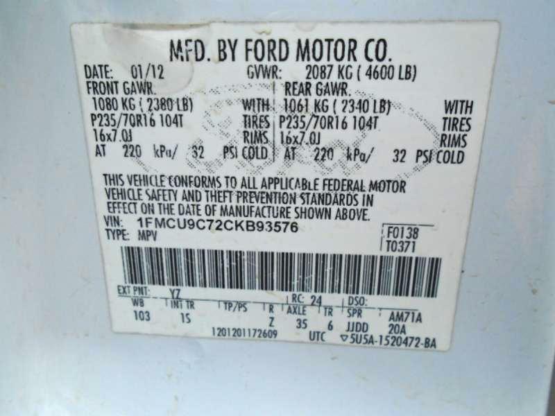 Ford Escape XLS 4WD 2012