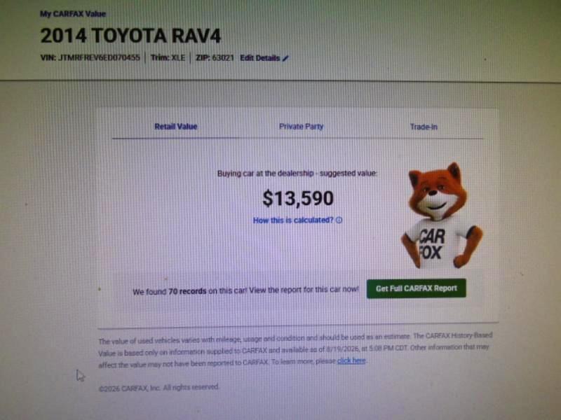 Toyota RAV4 XLE AWD 2014