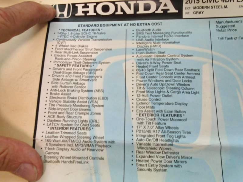 Honda Civic EX-L Sedan 2015