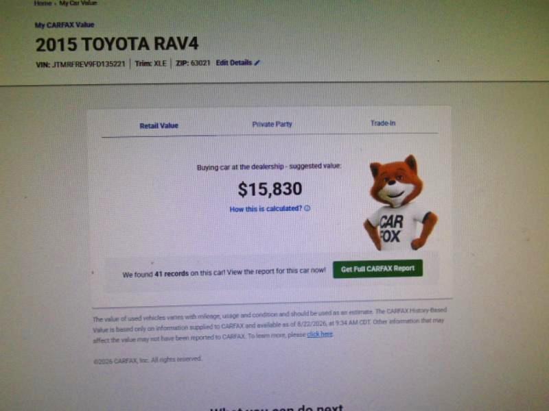 Toyota RAV4 XLE AWD 2015