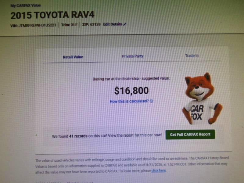 Toyota RAV4 XLE AWD 2015