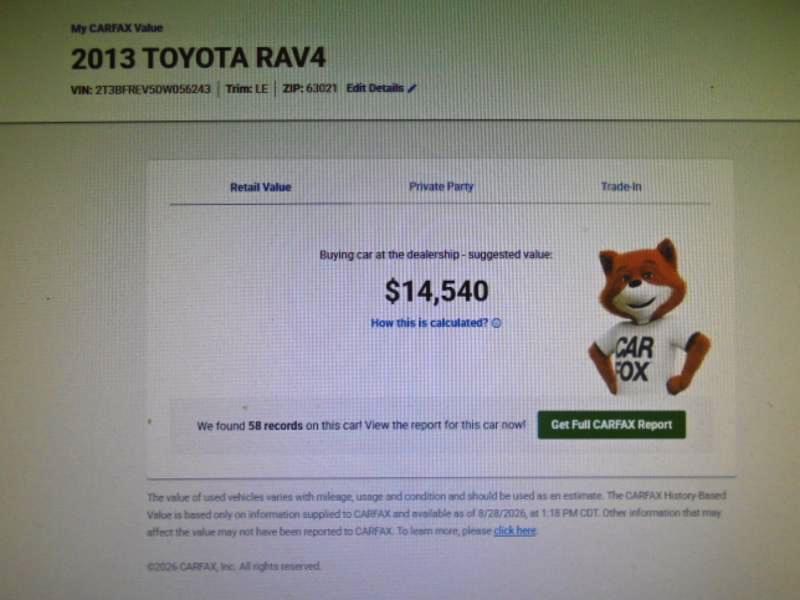 Toyota RAV4 LE AWD 2013