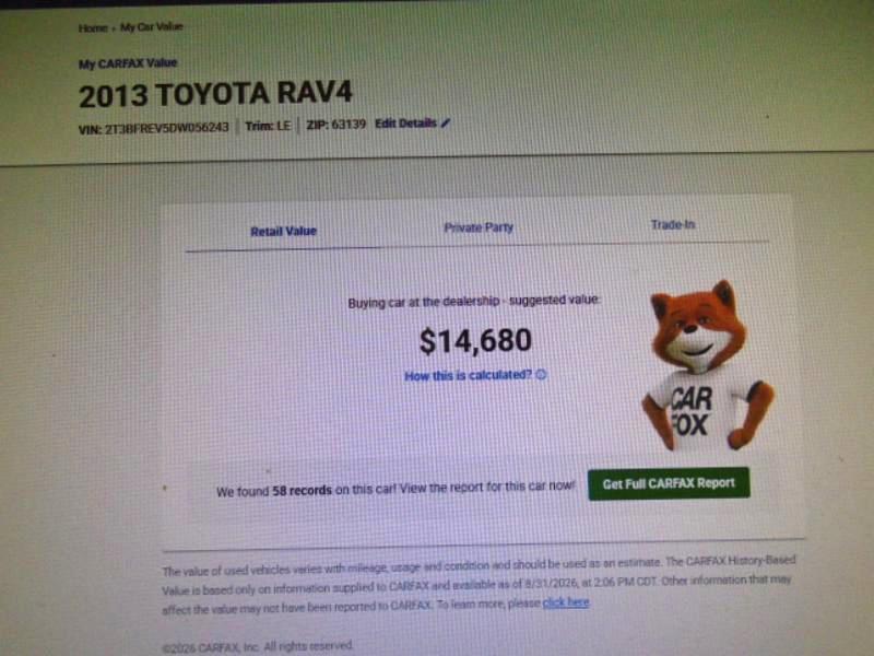 Toyota RAV4 LE AWD 2013