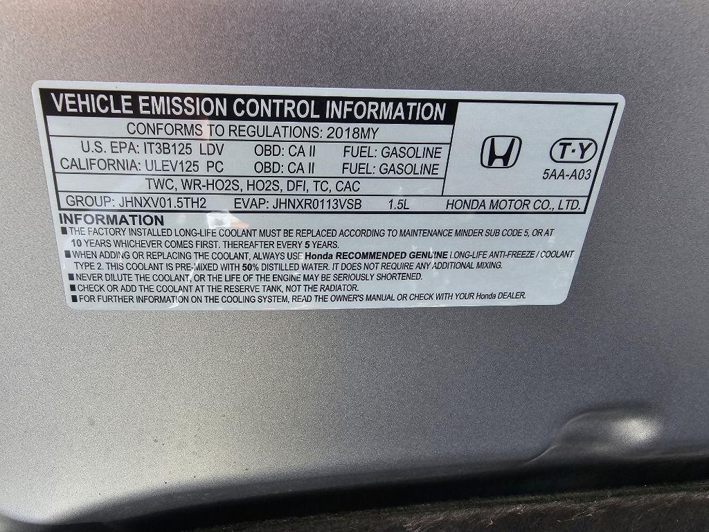 Honda Civic EX-TL Sedan CVT 2018