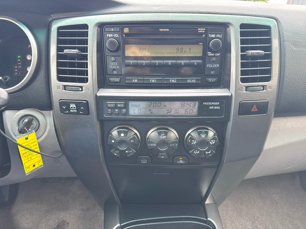 Toyota 4Runner 2WD 4dr V6 SR5 (Natl) 2007