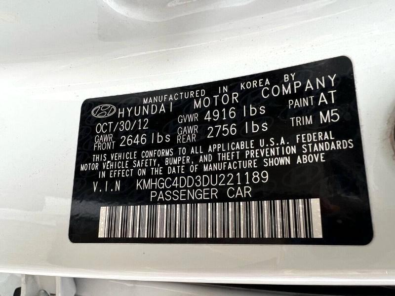 Hyundai Genesis 3.8L 2013