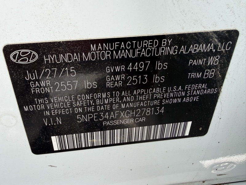 Hyundai Sonata Sport 2016