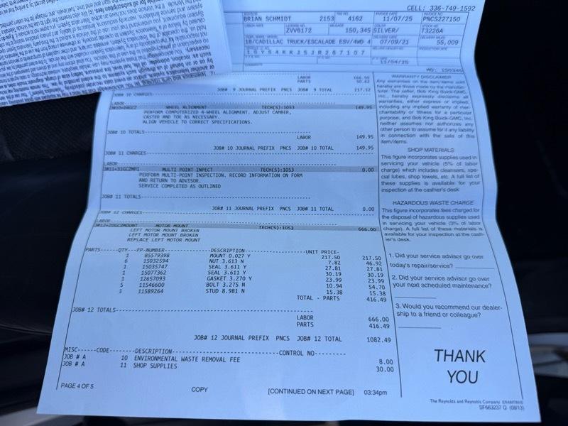 Cadillac Escalade ESV Platinum 4WD 2018